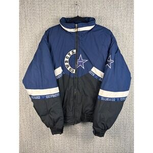 Vintage Triple FAT Goose Dallas Cowboys NFL Puffer Jacket Mens Large Navy Blue